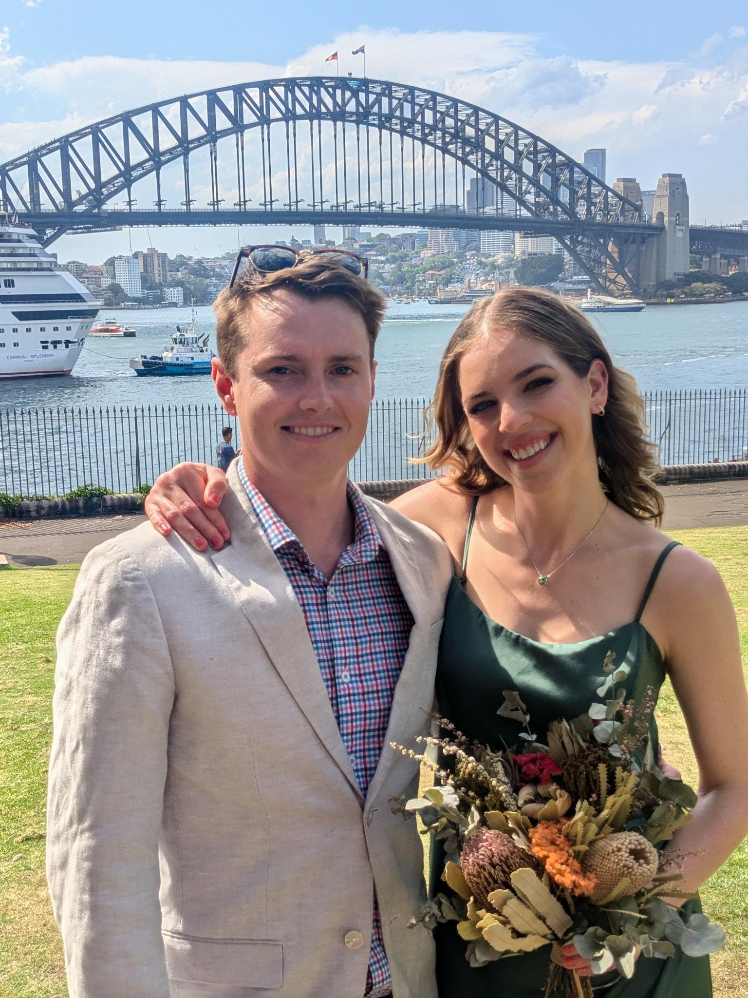 Ellen and Alex at Sydney Harbour